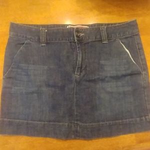 Denim mini skirt